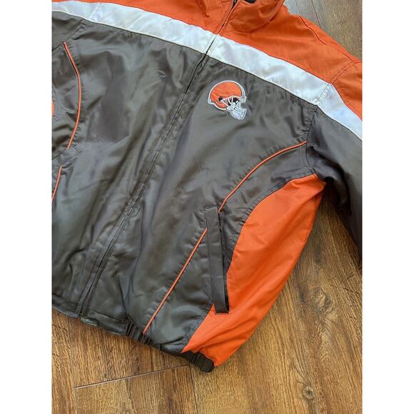 Cleveland Browns NFL Winter Zip Up Jacket size Large - Picture 3 of 11